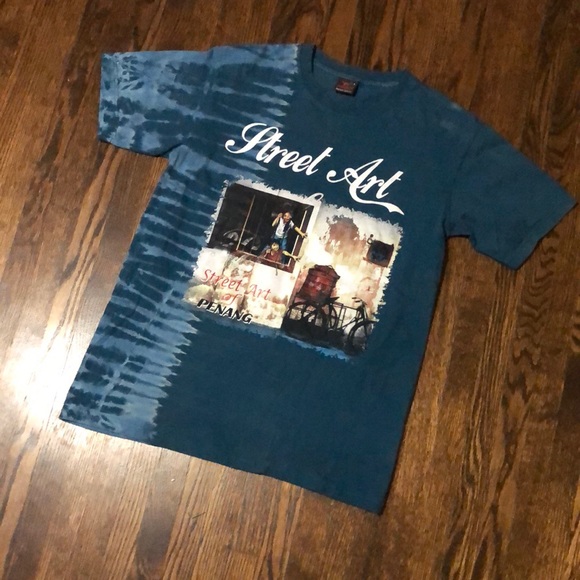 Vintage Other - Vintage Tie Dye Street Art Shirt